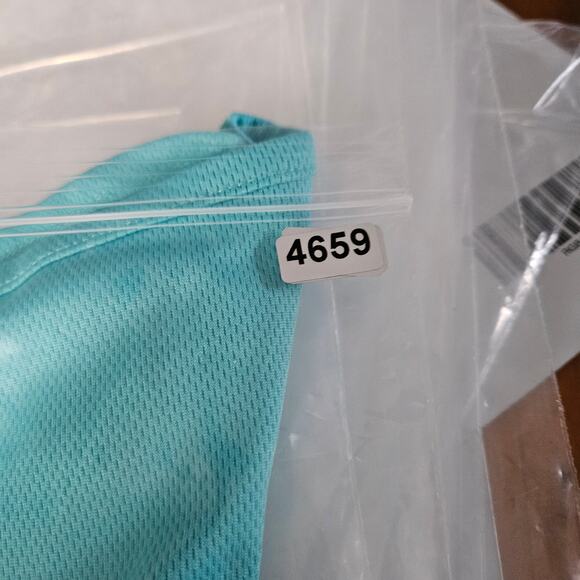 Adidas Gym Shorts Girls Small 7/8 Teal Blue - Picture 8 of 8